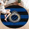 Club Brugge KV Round Area Rug,Carpet Rug for Living Room Bedroom Sofa Playroom Decor,Non-slip Floor Mat