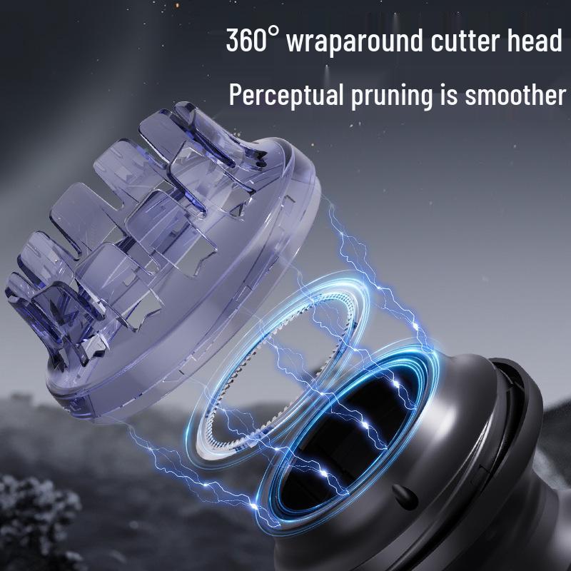 UFO Head Shaver: Men's Electric Hair Clipper & Full Body Washable Haircut Tool