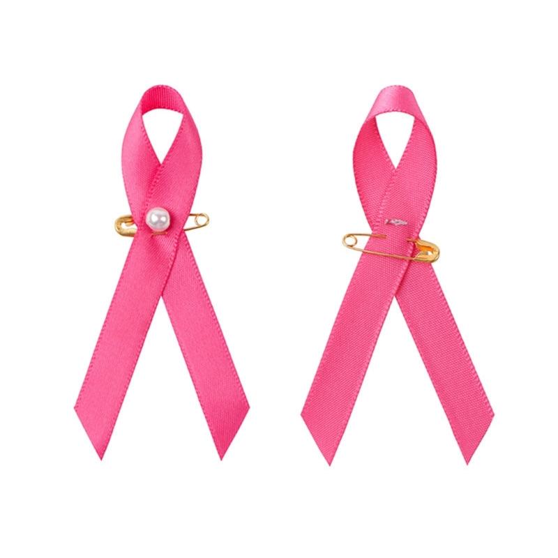 Set mit 200 Schleifenbrosche Pins Wunderschöne Designs Rosa Schleife Emaille Pin Pins zur Gesundheitsaufklärung für Brustkrebs-Aufklärung