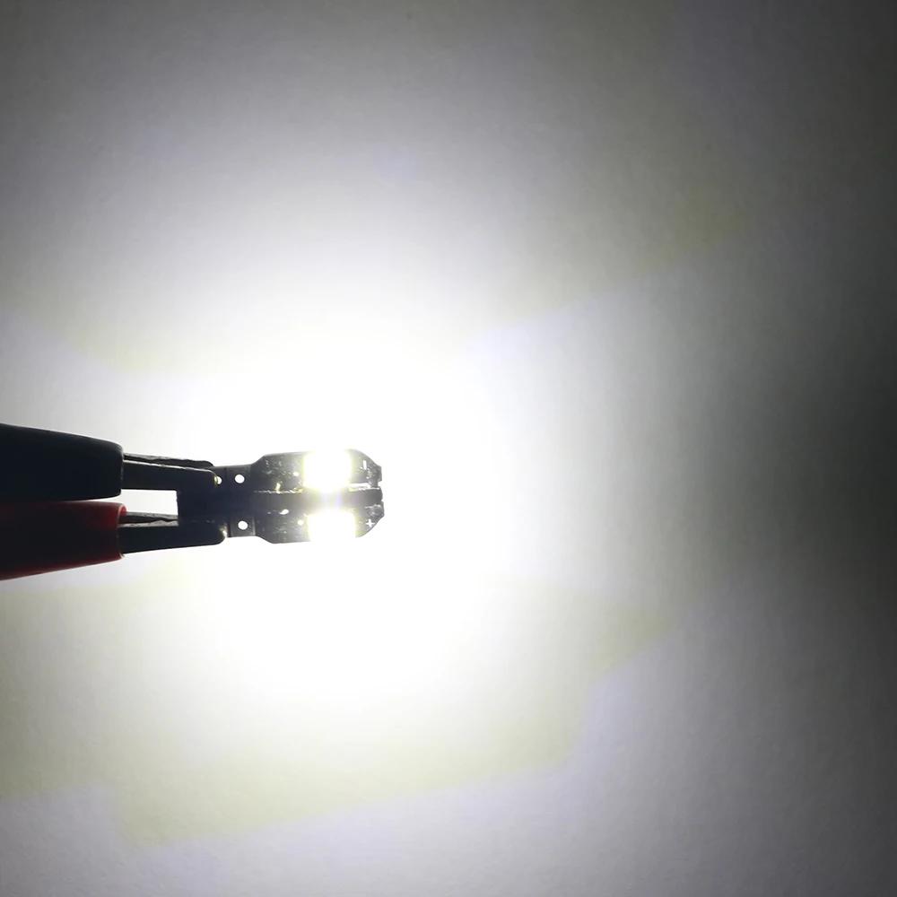 

10PCS W5W T10 LED Bulbs - 5730 8SMD Canbus Error-Free 12V for Map/Dome/Parking/Signal Lights (Auto) белый