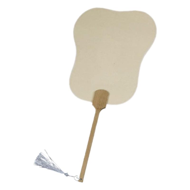 Blank Rice Paper Fan Round Fan Paper Hand Fan Wedding Fan Decorative Painting Fan Blank Fan Kids