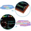 First and Last Day of School Double Sided Sign with Frame- 14”x11” Reble Dry Erase Board - Back To School Supplies for Kindergarten Preschool