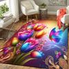 1pc Colorful Flowers Print, Design Indoor Area Rug - Soft, Anti-Slip, and Durable Gaming Room Decor for Bedroom