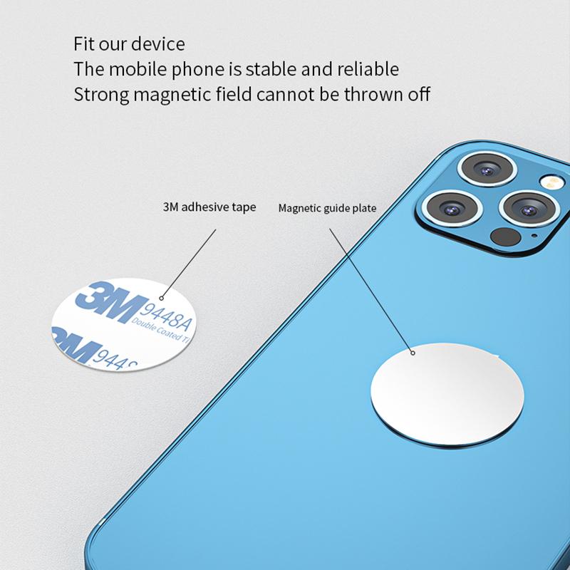 VAORLO Magnetic Mobile Phone Holder Metal Extension Cell Phone Stand Tablet Notebook Side Screen Magnetic Suction Scalable Portable