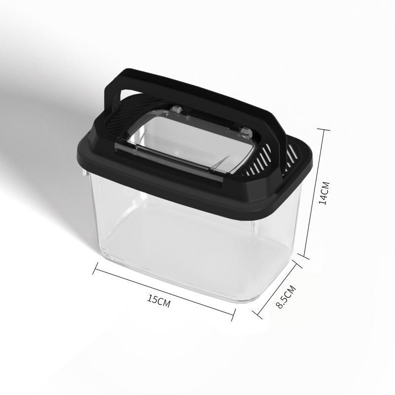 Portable Outdoor Fish & Turtle Tank: Small To Medium Breeding Box with Lid for Insects & Household Use