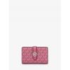 Greenwich Tab Zip Around Wallet Medium   Mk Signature 35f5sgrf6v653 Rosewood