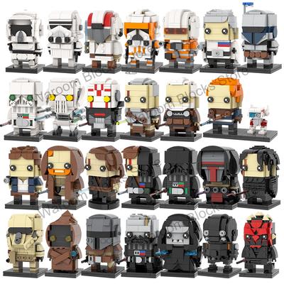 MOOXI MOC Space War Brickheadz Interstellar Sci-Fi Robot Compatible Figures Building Blocks Adults Toys For Children Gift Bricks