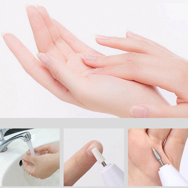 Neglepoleringsmaskine Elektrisk Manicure Boremaskine Pedicure Gel Polish Fil