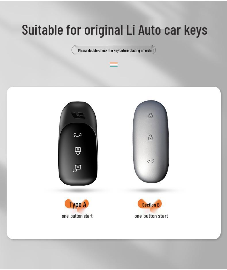 Suede Key Case for Li Xiang L9MAX/L8/L7: Tailored Car Key Shell with Buckle