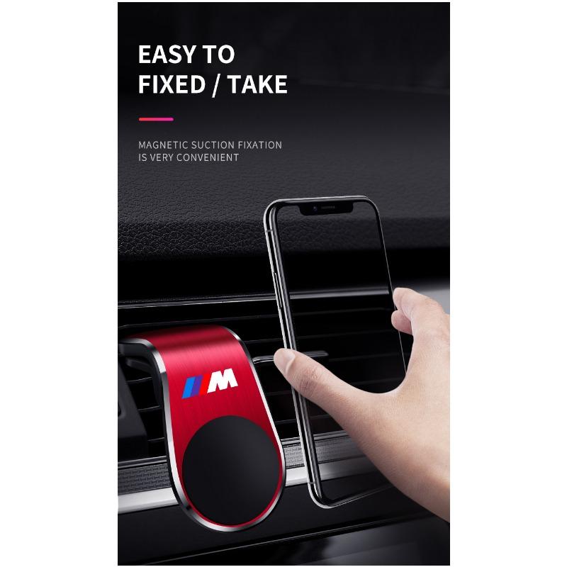 Car Magnetic L-shaped Car Dedicated GPS Phone Holder Emblem For BMW M E34 E36 E60 E90 E46 E39 E70 F10 F20 F30 X5 X6 X1 M3 M5 M6 E71 F01 F02 F87
