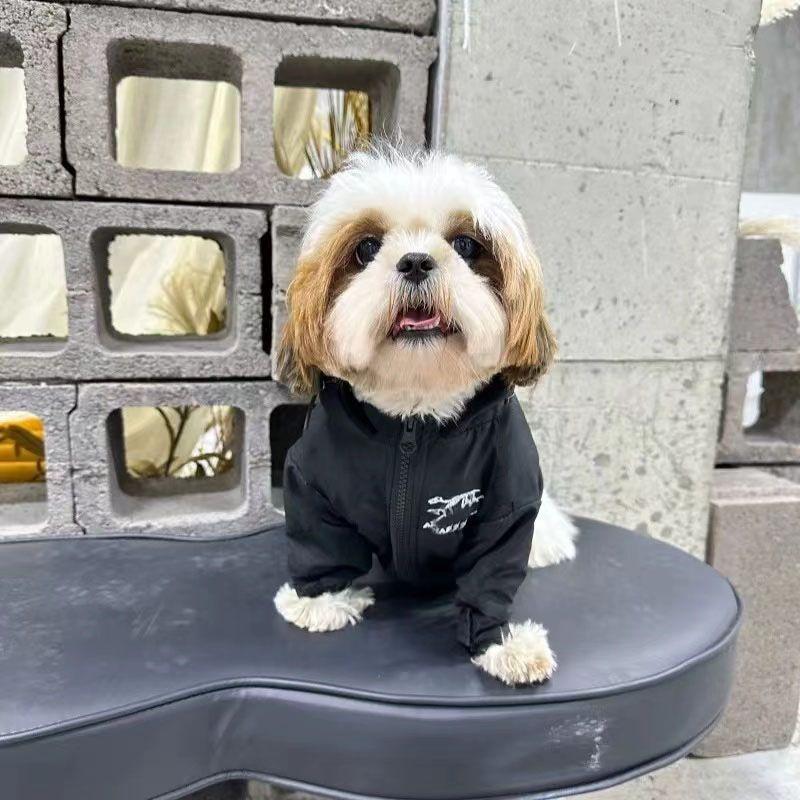 Dog jacket ancestor dog autumn and winter velvet teddy than bear schnauzer French bucket windproof warm pet clothes