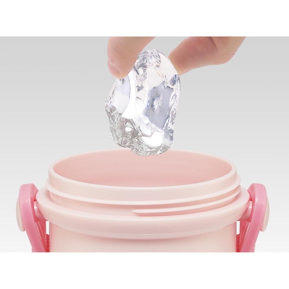 Skater Water Bottle for Children Direct Drinking 480ml Plastic One Touch Dishwasher Safe Made In Japan Sanrio My Melody Big Ribbon Girls PSB5SANAG-A