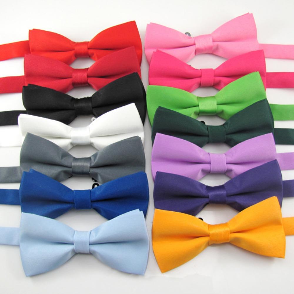 Mens Adult Bowtie Classic Fashion Wedding Party Formal Satin Gift Plaids Multicolor Adjust Neck Bow Tie Clip-On