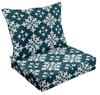 Vargottam Printed Outdoor Deep  Seat  Patio  Cushions Set 2pcs Seat Set All Weather Replacement