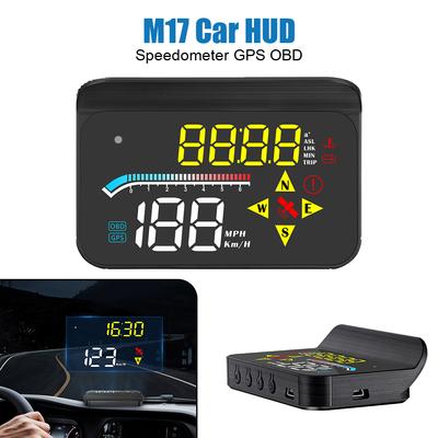 Auto-Elektronik-Zubehör für alle Autos, Auto-HUD-Tachometer, Mini-M17-OBD-GPS-Head-Up-Display, Windschutzscheiben-Projektor