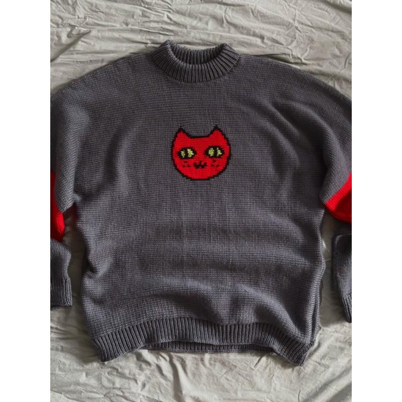 2026 Fall Winter Cat Jacquard Knit