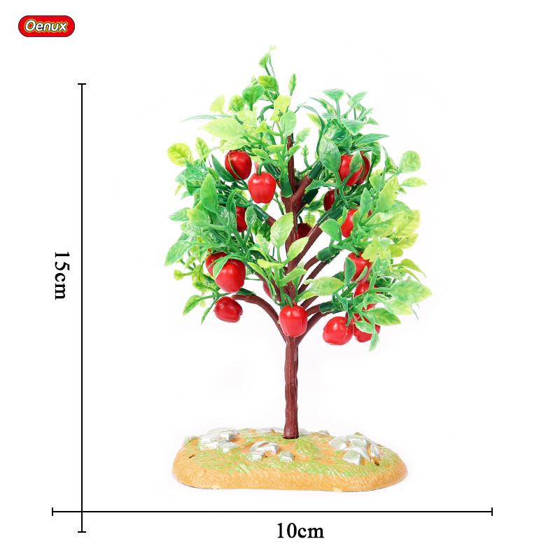 Oenux Home Decoration Dog House Equestrian Fencing Palm Farm Cow Horse Animal Model Action Figures Miniature Cute Kid Toy Gift