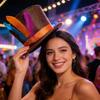 Cappelli Alti alla Moda Fasce per Capelli con Piccolo Cappello a Cilindro per Bambini e Adulti Raccolte Festiva Travestimento Cappello per Fotografia