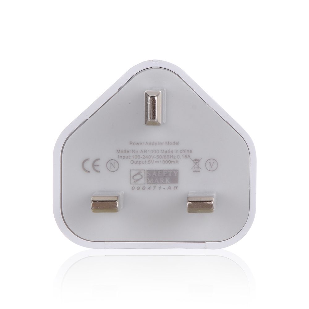 Home 5V 1A 1 Port USB USB-Ladegerät Netzteil UK-Stecker Wandladegerät