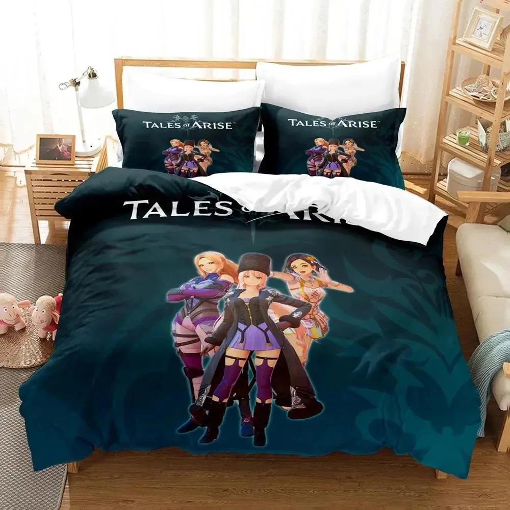 3D Print Game Tales of Arise Bedding Set Duvet Cover Bed Set Quilt Cover Pillowcase Comforter King Queen Size Boys Adult