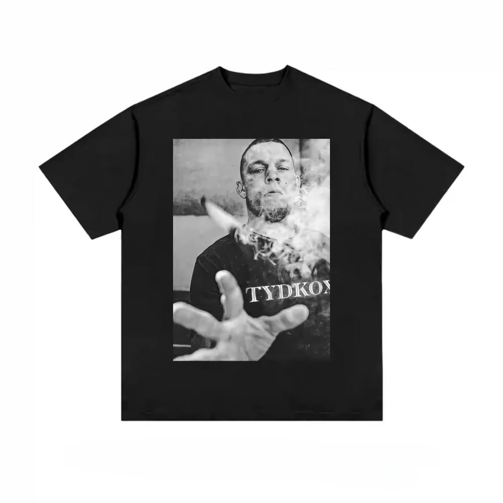 2026 Nouveau Classique Star UFC Imprimé Coton Respirant Marque de Mode Y2K Haut Été Hommes Femmes Manches Courtes T-Shirt Unisexe