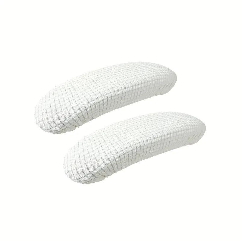1pair Office Chair Armrest Cover Removable Elastic Washable Fabric Elastic Half Pack for Office Chair Armrest