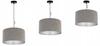 Hanging Lamp, Ceiling Chandelier, Chrome, Velvet Lampshade