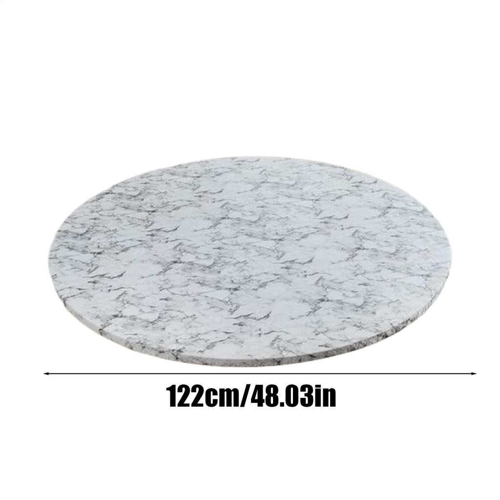 Round Tablecloth With Elastic Patio Table Covers Stretch Stain Resistant Oil Proof Protector For Dining Home Outdoor Kitchen