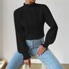 ZANZEA Women CasuaL Stand Collar Solid Color Long Sleeve Blouse