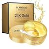 GLAMGUID Under Eye Patches for Dark Circles with 24k Gold | Pack of 60 Eye Cooling Gel Pads | Hydrogel Eye Patch Mask with Collagen for Relaxing Ey