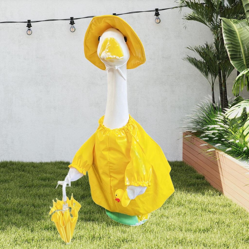 Goose Raincoat Lawn Goose Clothes for Outdoor Gatherings Decoration