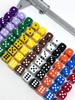 Set di Dadi Colorati in Acrilico da 16mm con Bicchiere Shaker (12 colori) per Giochi Casual