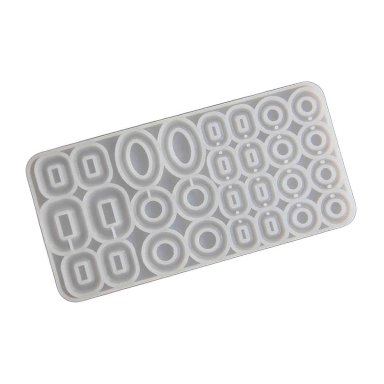 

Silicone Moulds Unique Multi Circle Shape Earrings Moulds Keychain Moulds Easy to Use and Clean Suitable for Crafting
