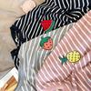 2022 Sommer Cartoon Wassermelone Damen Übergröße Mittellanges Kleid