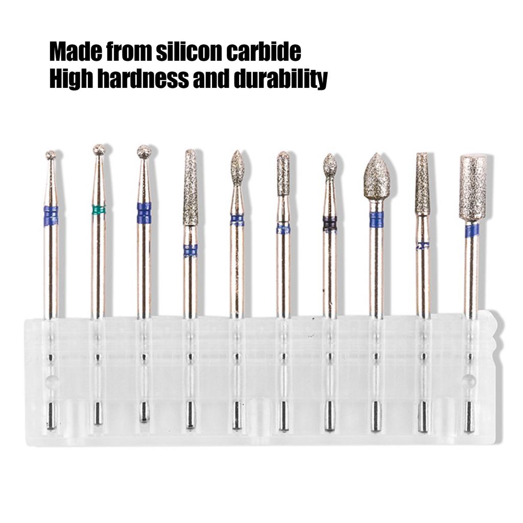 Nail Drill Bit Set Practical Safe Convenient Durable High Hardness Wearproof Nail Polishing Head for Women