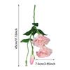 3 Heads Eustoma Artificial Flowers Multicolor Floral Arrangement Simulation Lisianthus Flower Photo Props Silk Petals
