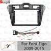 Car Radio Fascia Frame For Ford Figo 2009-2015 9 Inch 2DIN Android Stereo Panel 16PIN Harness Wire Power Cord Cable Connector