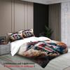 3Pcs Motorcycle Rider Bedding Sets 3D Printed Motocross Racing Duvet Cover Sets With Pillowcases No Filling