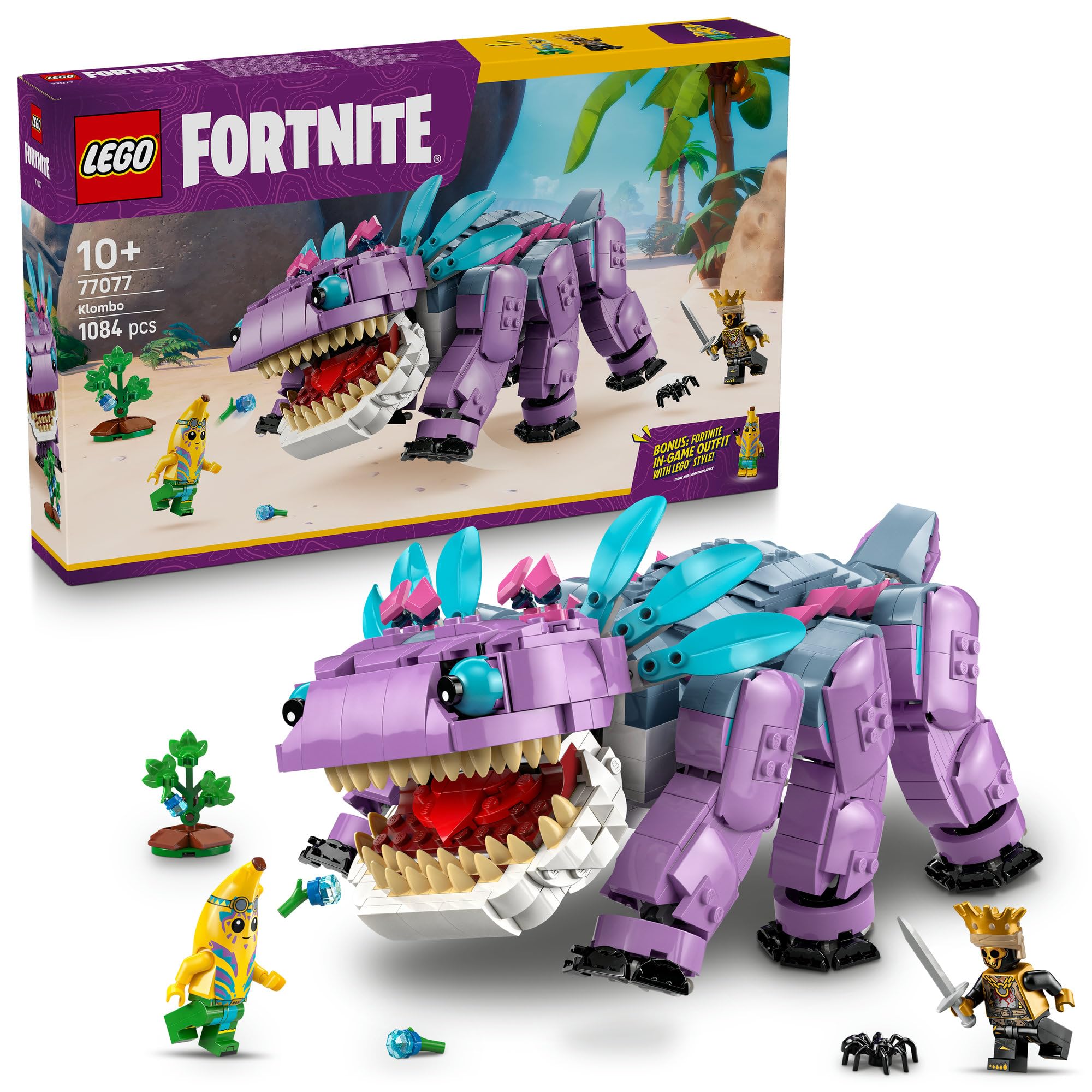 LEGO Fortnite Chomper Toy Playset 77077 Animal Creature Game Gift for Boys and Girls 10-12 Years Old Kids Elementary School