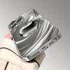 Stylish Silvery For Apple Pattern Glass Electroplated Phone Case For iPhone 17 16 15 14 13 12 11 Pro Max Plus 16E 17 Air Cover