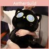 Black Plush Cat Toy Stuffed Animal With Pp Cotton Filling For Kids Bedroom Decor