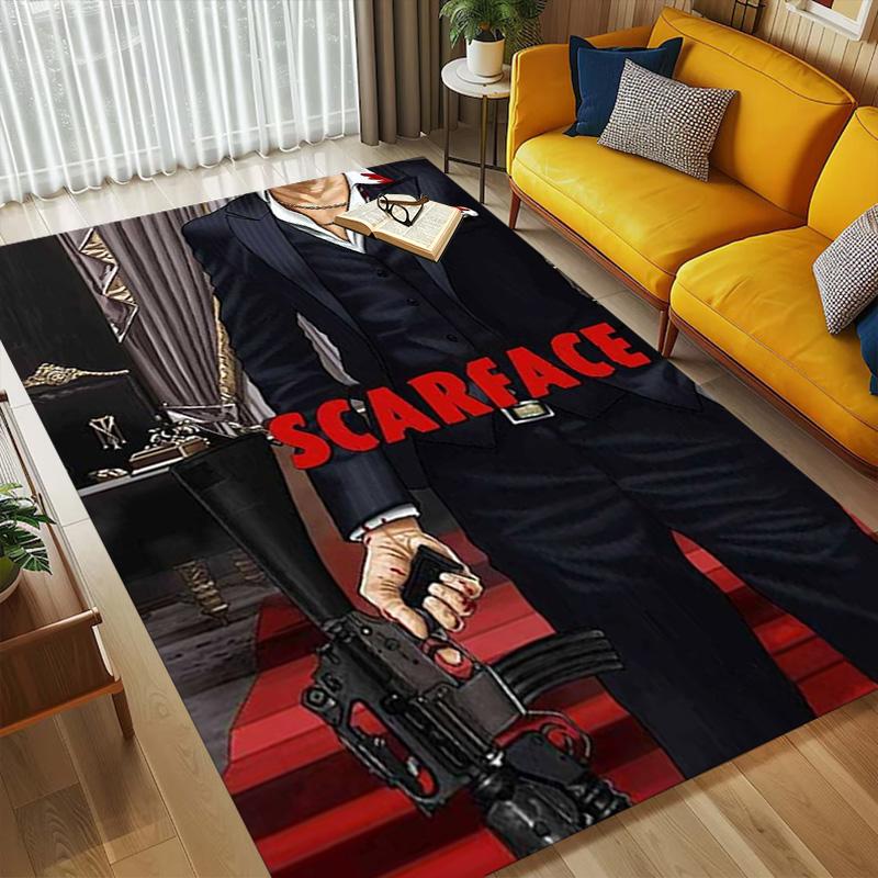 Scarface Legend Living Room Non-Slip Area Rug Soft Carpet for Bedroom Game Playroom Sofa Office Home Decor Doormat Christmas Gift C9211135