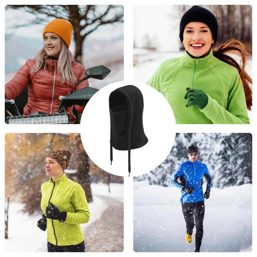 Full Head Covering Neck Warmer Hood Winter Full Face Masque for Outdoor Camping Hiking Ice Fishing Motorcycle Riding Daily