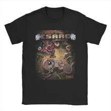 Awesome The Binding of Isaac Video Game T-Shirt Men O Neck Pure Cotton T Shirts Cartoon 90s Short Sleeve Tees Plus Size Tops Trendy Unisex Clothing