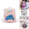 Lovely Soft Pu Material Kids Backpack With Shiny Sequins For School And Play