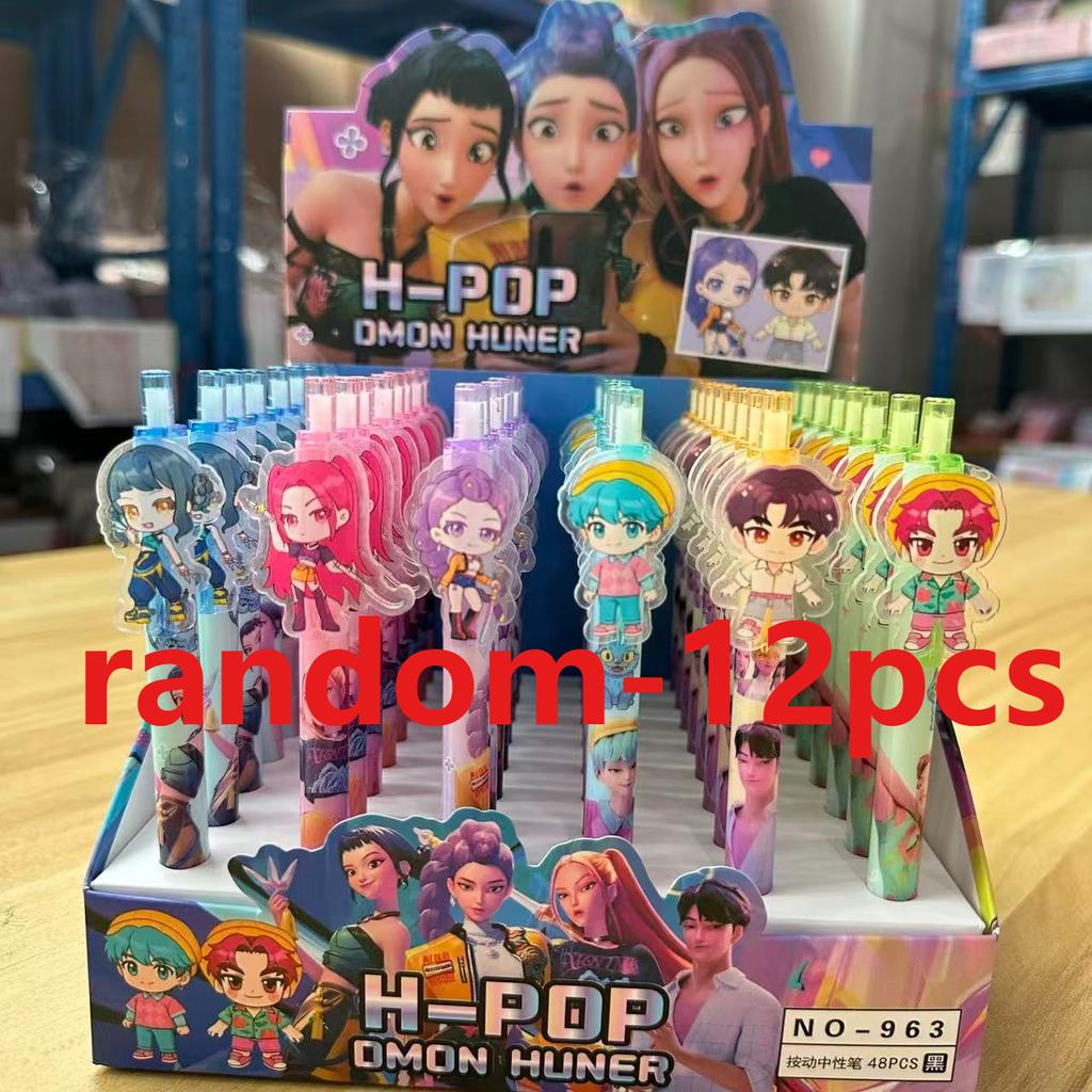 KPop Devil Hunter Student Pen Exam Drawing Set Anime Cartoon Character Stationery, School Supplies Gifts