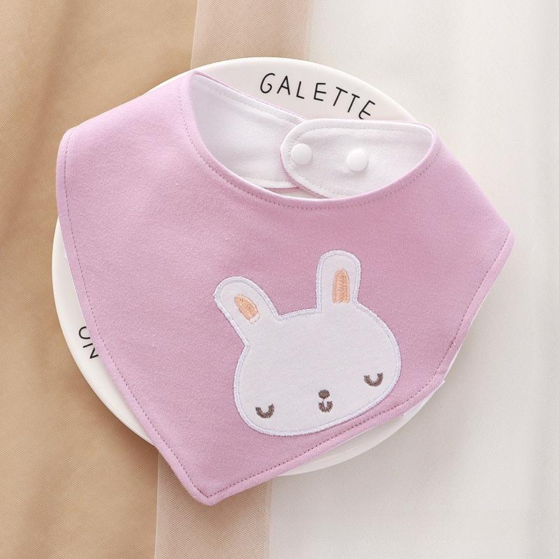 360° Rotating Waterproof Cotton Baby Bib for Ages 0-2