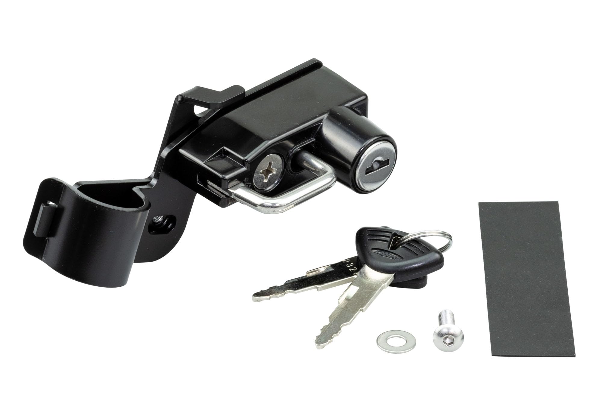 

Kijima 303-1623 Meguro S1/W230 ( 25-) Motorcycle Parts Helmet Lock Holder, Steel, Anti-Theft, Black чёрный