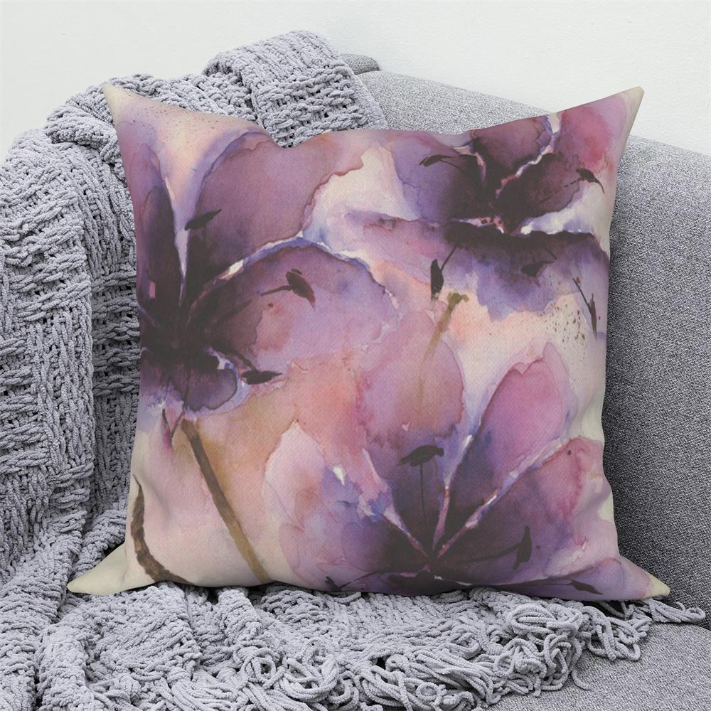 Juste De Coussin Florale D'interconnexion, Décor De Canapé De Maison De Ferme, Jeté De Voiture, Pivoine, Annie, Imprimé