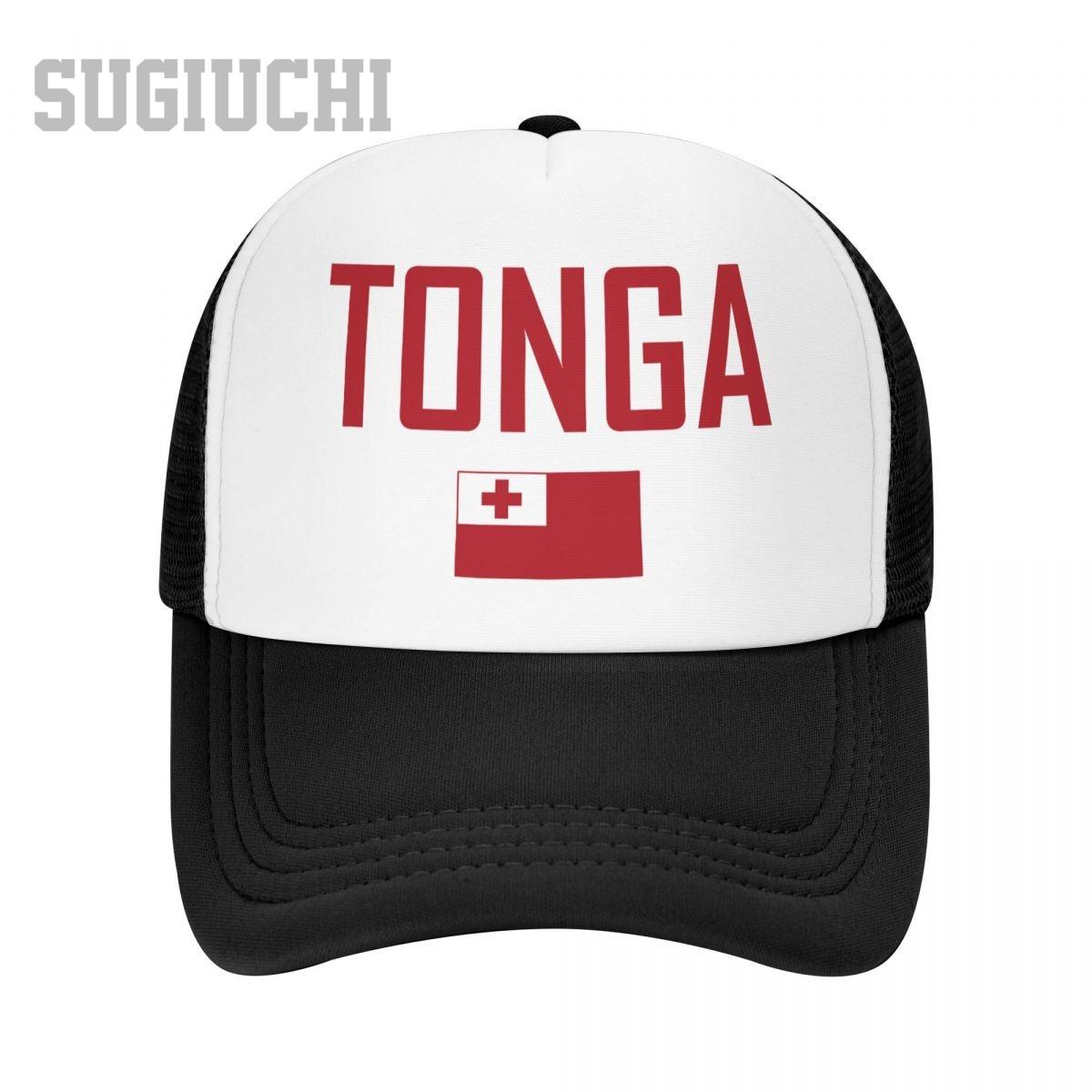

Unisex Mesh Cap Hat Tonga Flag And Font Trucker for Unisex Women Baseball Caps Outdoors Cool